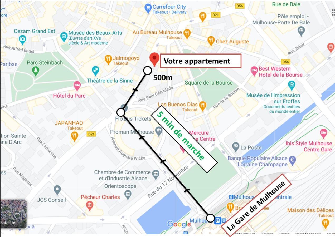 Apartmán Appart Industriel A 5 Min A Pieds De La Gare Mylhúzy Exteriér fotografie